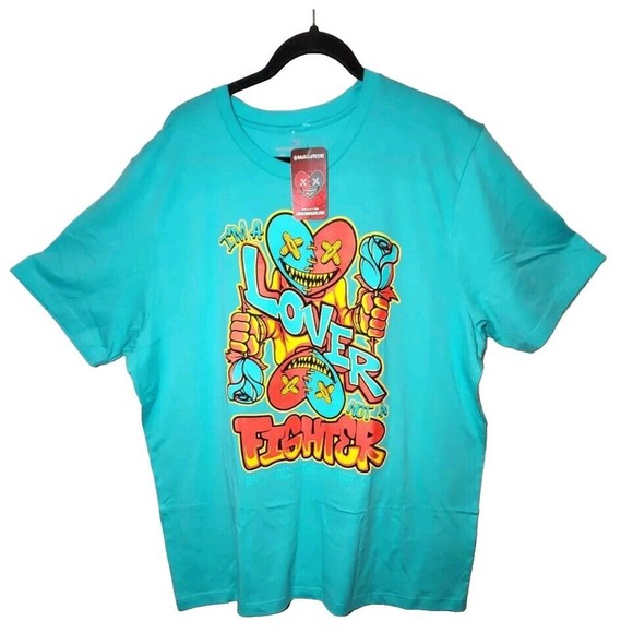 BAWS T-SHIRT Size 2X Lover Not A Fighter Match Kobe 8 Venice Shoes NWT Authentic - Picture 4 of 5